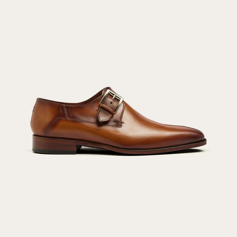 Greve Schnallenschuh Magnum Camel Puro
