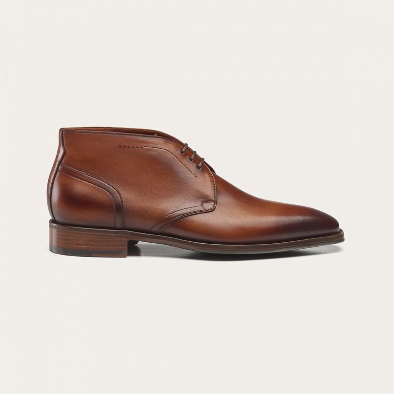 Greve Schnürstiefel Utrecht H Cognac Patina 