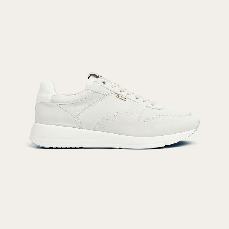 Greve Sneaker Walker Bianco nubuck