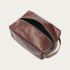 Greve Washbag (toilettas) bruin leder 